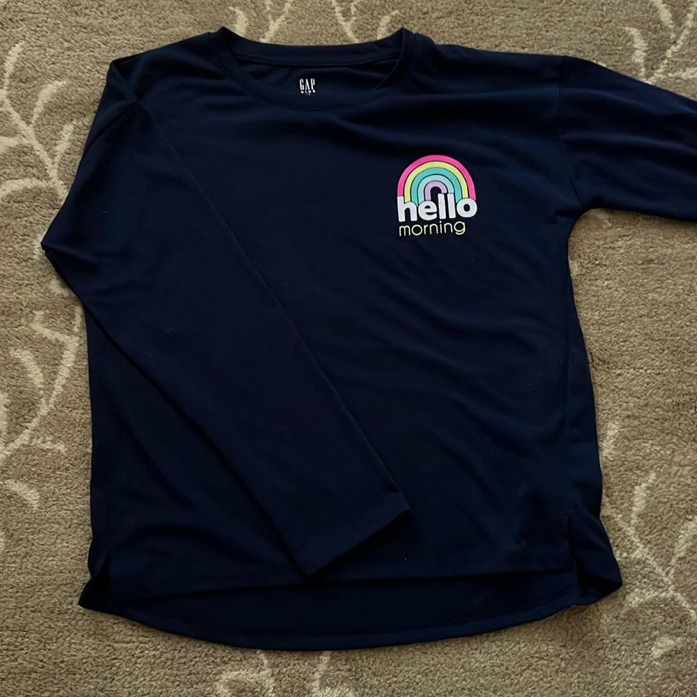 NWOT Gap Sleep Rainbow Pajama Top